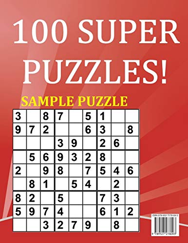 Huge Print Beginner Sudoku: 100 Beginner Level Sudoku Puzzles  2 per page  8.5 x 11 inch book,Used
