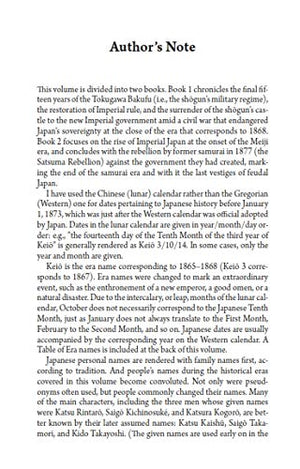 Samurai Revolution: The Dawn of Modern Japan Seen Through the Eyes of the Shogun's Last Samurai,Used