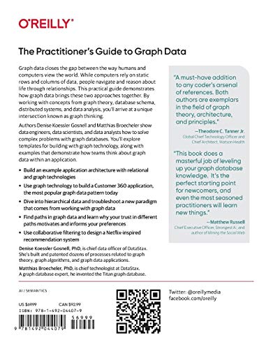 The Practitioner's Guide to Graph Data: Applying Graph Thinking and Graph Technologies to Solve Complex Problems,Used