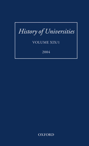 History of Universities: Volume XIX/1 (History of Universities Series),Used