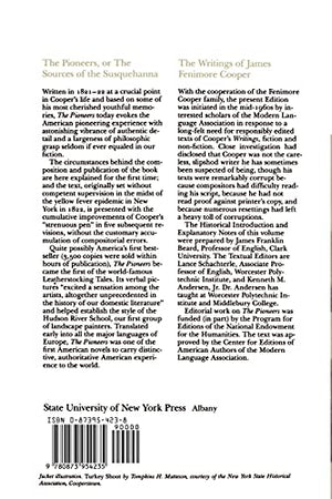 The Pioneers (Writings of James Fenimore Cooper),Used