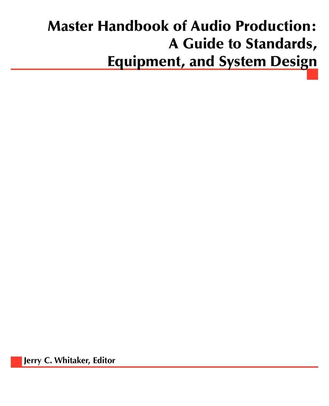 Master Handbook of Audio Production,Used