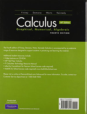 Calculus: Graphical, Numerical, Algebraic,New