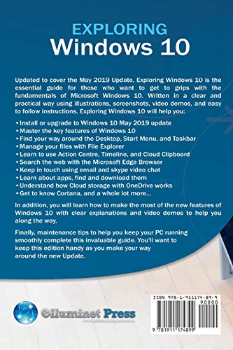 Exploring Windows 10 May 2019 Edition: The Illustrated, Practical Guide to Using Microsoft Windows (2),Used