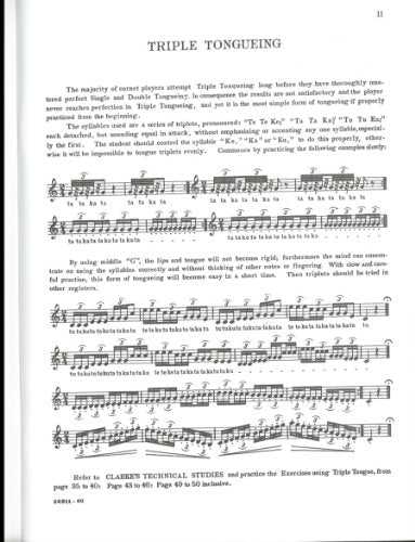 Characteristic Studies for the Cornet (TROMPETTE),Used