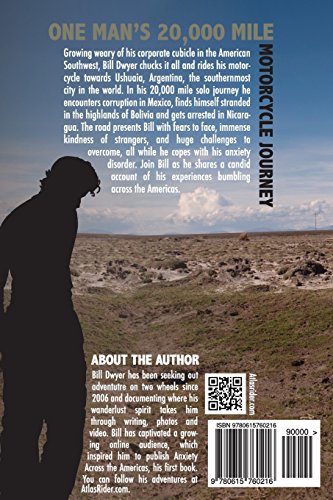 Anxiety Across the Americas: One Man's 20,000 Mile Motorcycle Journey,Used