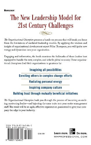 The Organizational Champion: How to Develop Passionate Change Agents at Every Level,Used