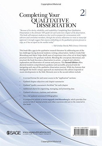 Completing Your Qualitative Dissertation: A Road Map From Beginning To End