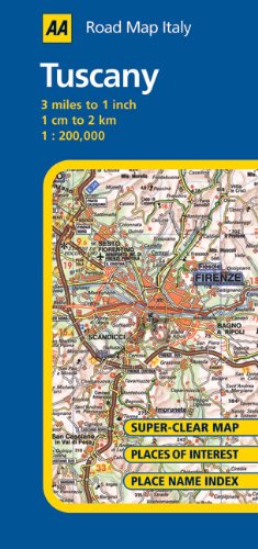 Aa Road Map Italy: Tuscany-used
