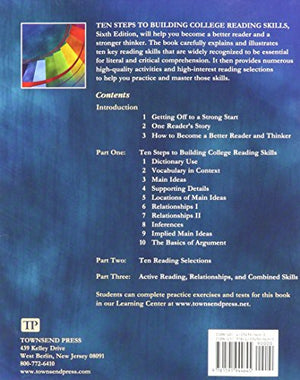 Ten Steps to Building College Reading Skills,New