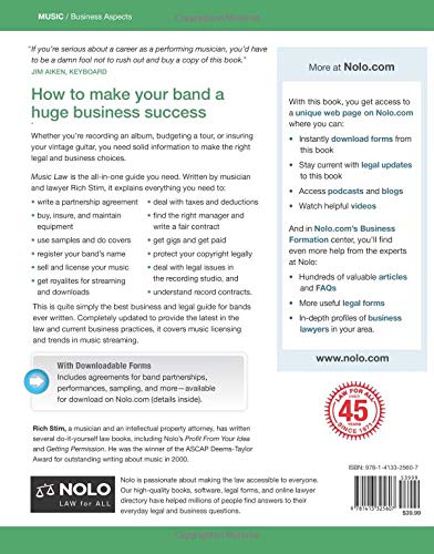 Music Law: How to Run Your Band's Business,Used