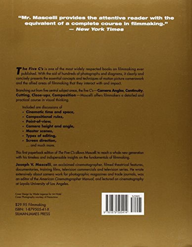 Five C's of Cinematography: Motion Picture Filming Techniques,Used