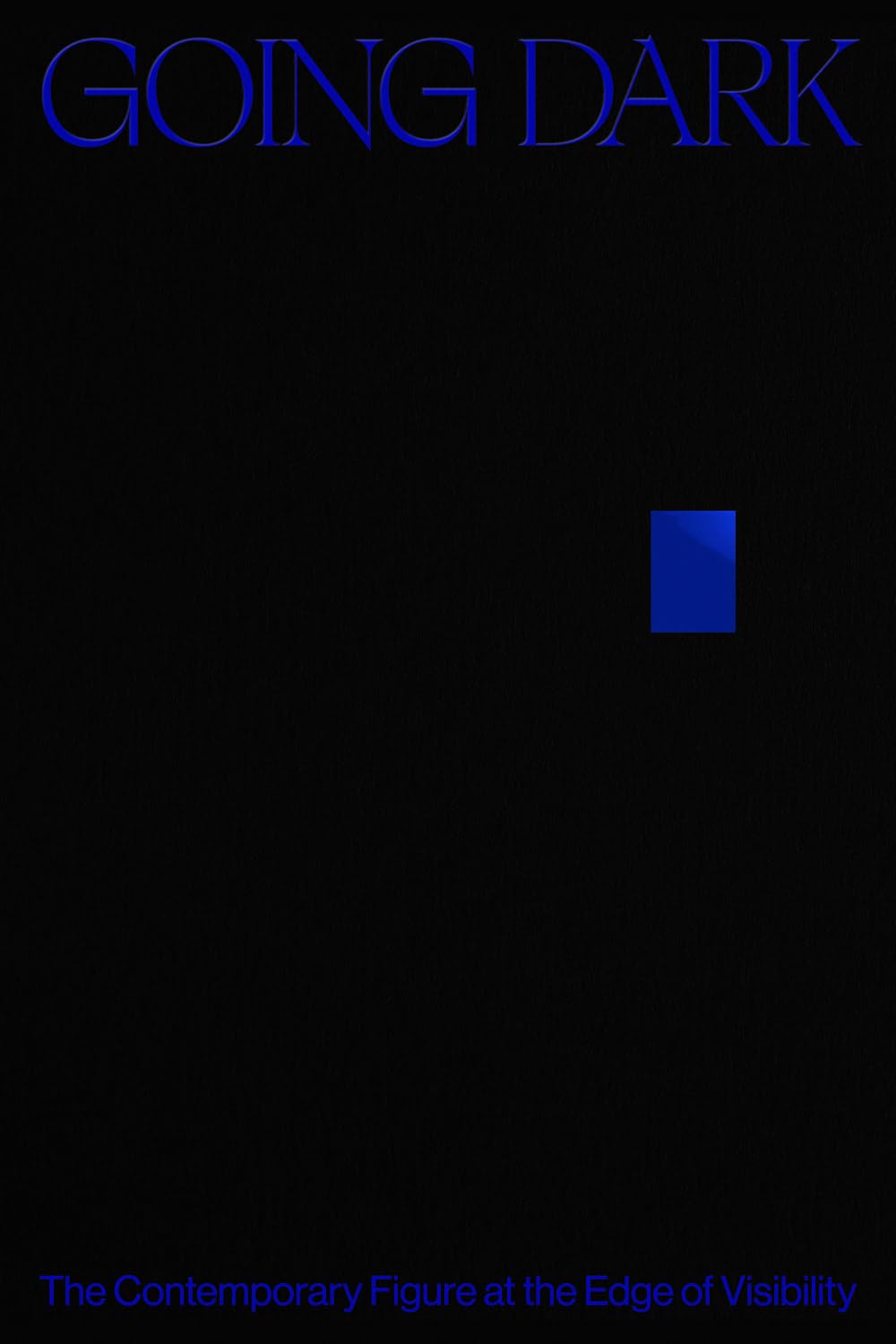 Going Dark: The Contemporary Figure At The Edge Of Visibility,Used