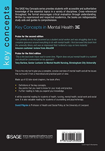 Key Concepts in Mental Health (SAGE Key Concepts series),Used