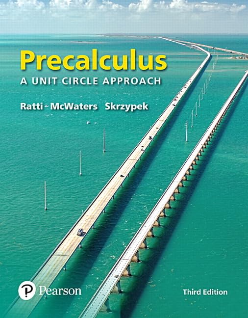Precalculus: A Unit Circle Approach,New