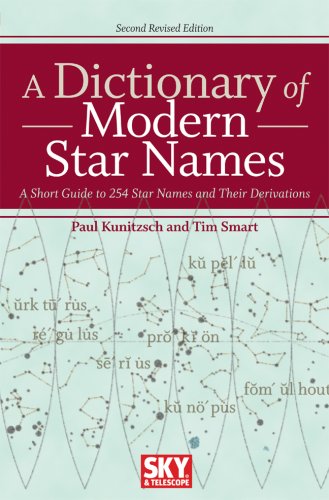 A Dictionary Of Modern Star Names: A Short Guide To 254 Star Names And Their Derivations