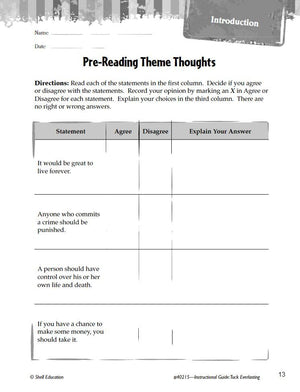 Tuck Everlasting: An Instructional Guide for Literature  Novel Study Guide for 4th8th Grade Literature with Close Reading and ,Used