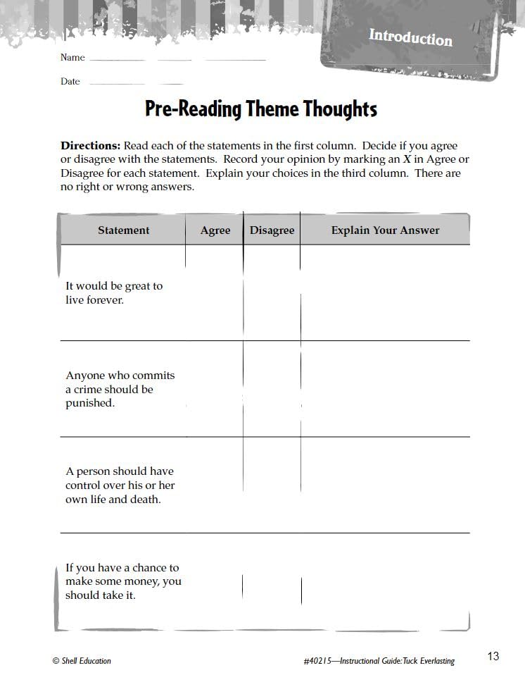 Tuck Everlasting: An Instructional Guide for Literature  Novel Study Guide for 4th8th Grade Literature with Close Reading and ,Used