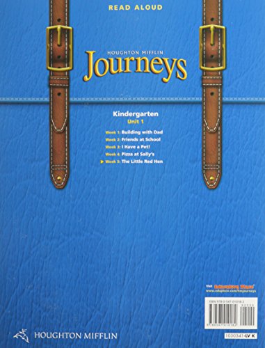 Journeys: Read Aloud Grade K the Little Red Hen,Used