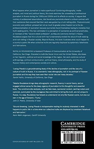 Losing Pravda: Ethics and The Press in PostTruth Russia,Used
