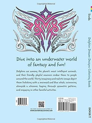Dolphin Dream Designs Coloring Book (Dover Sea Life Coloring Books),Used