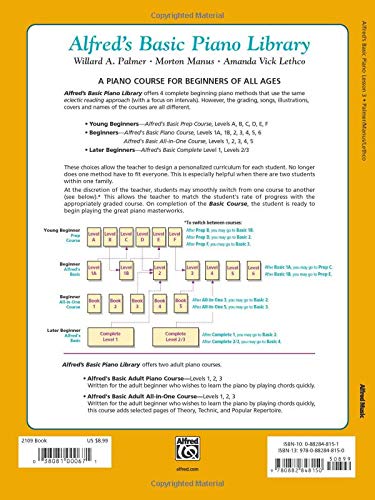Alfred'S Basic Piano Course: Lesson Book  Level 3