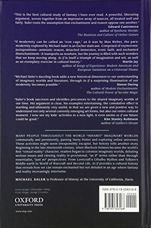 As If: Modern Enchantment And The Literary Prehistory Of Virtual Reality