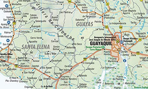 Laminated Ecuador Map By Borch (English Edition)