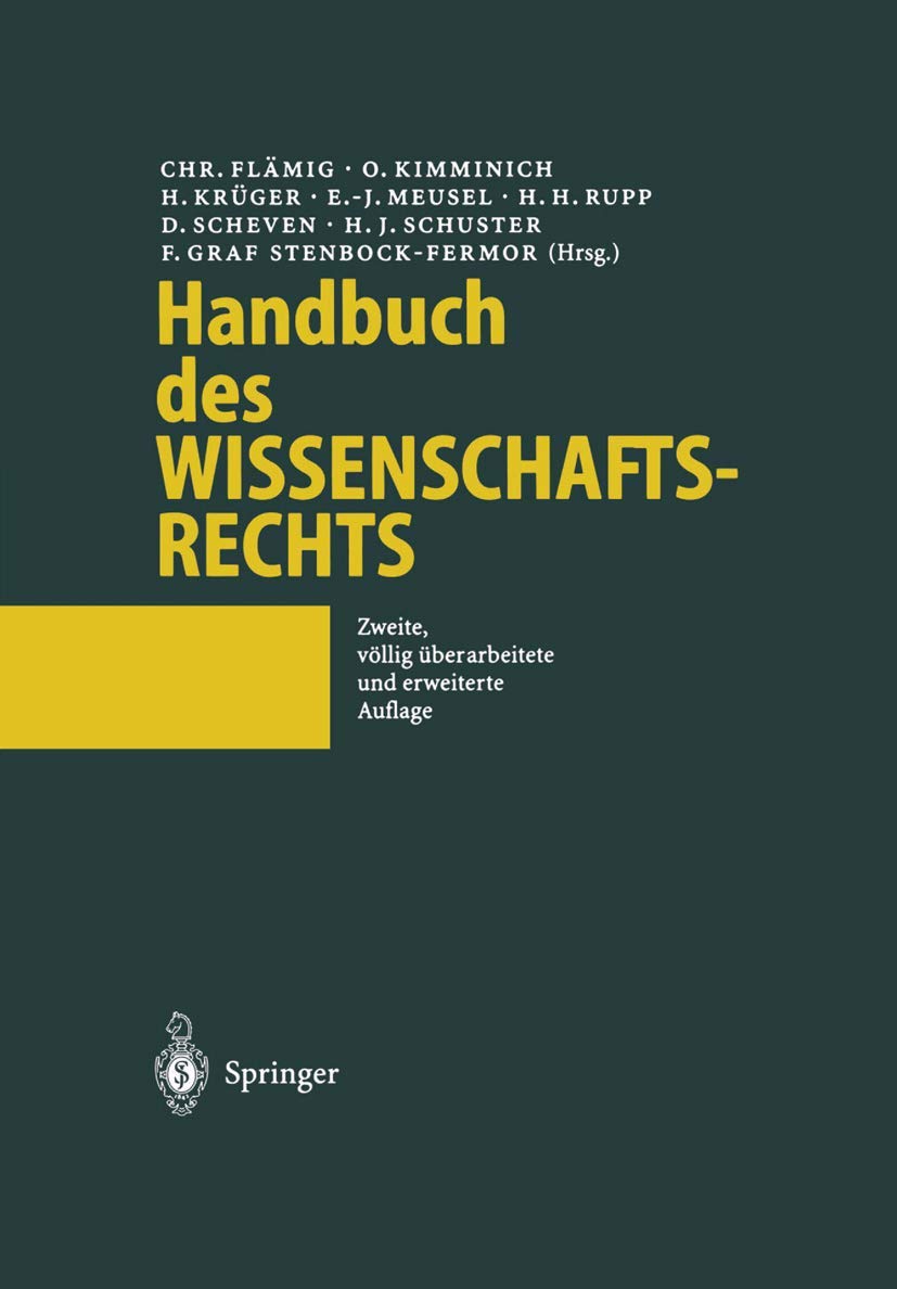 Handbuch des Wissenschaftsrechts (German Edition),Used