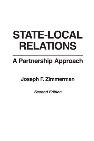 StateLocal Relations: A Partnership Approach (Literature; 59),Used