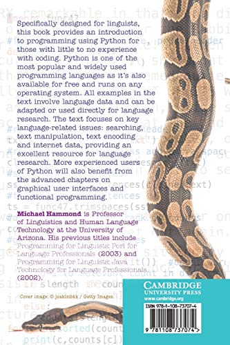 Python for Linguists,Used