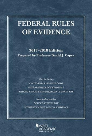 Federal Rules of Evidence, with Faigman Evidence Map: 20172018 Edition (Selected Statutes),Used
