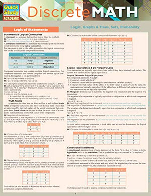 Discrete Mathematics (Quick Study Academic)