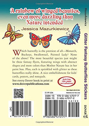 Glitter Fantasy Butterflies (Dover Little Activity Books: Insects),Used