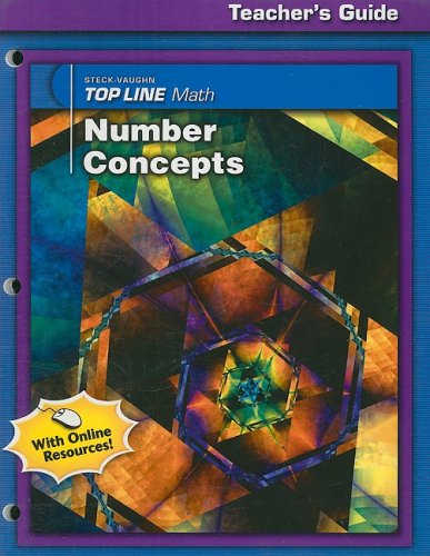 Top Line Math: Teacher's Guide Number Concepts 2006 (Steckvaughn Top Line Math),Used