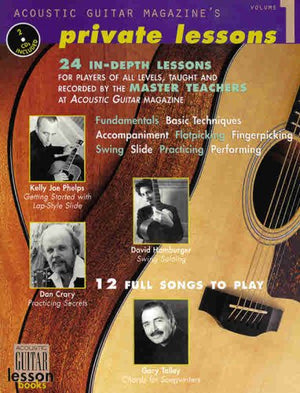 Acoustic Guitar Magazine's Private Lessons, Vol 1 (Book & 2 CDs),Used