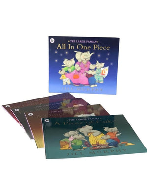 The Large Family 5 Children books Set Collection (A Quiet Night In, A Piece of Cake, All In One Piece, Mr Large In Charge, Five ,Used