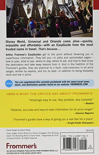 Frommer's Easyguide to Disney World, Universal and Orlando 2020,Used