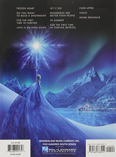 Frozen Easy Piano Songbook  Music from the Motion Picture Soundtrack for Beginners and Intermediate Players Featuring Let It Go,