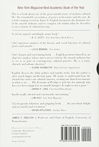 The Economy of Prestige: Prizes, Awards, and the Circulation of Cultural Value,New