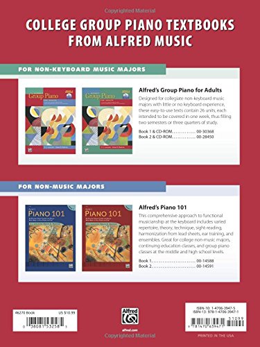Alfred's Group Piano for Adults  Popular Music, Bk 1: Solo Repertoire and Lead Sheets from Movies, TV, Radio, and Stage (Alfre,Used