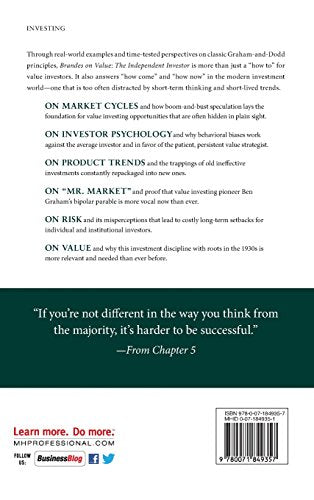 Brandes On Value: The Independent Investor