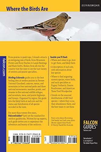 Birding Colorado: Over 180 Premier Birding Sites At 93 Locations (Birding Series),New