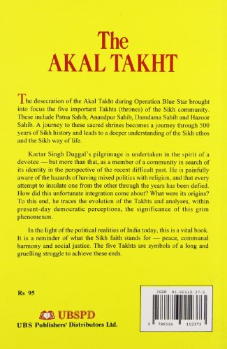 Akal Takht and Other Seats of Sikh Polity,Used