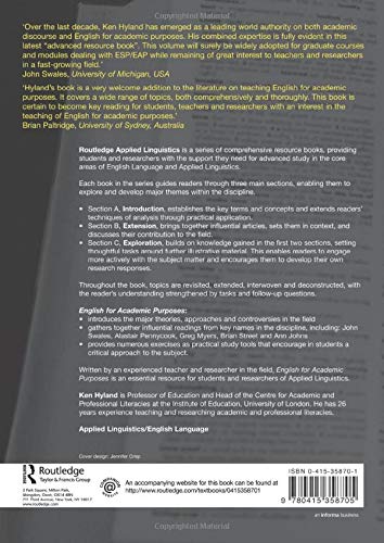 English for Academic Purposes (Routledge Applied Linguistics),Used