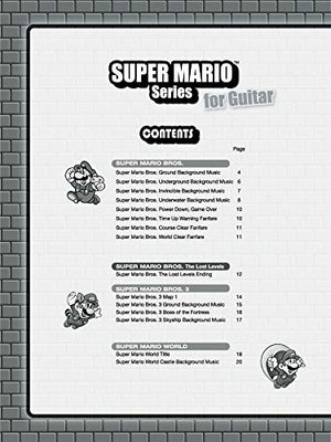 Super Mario Series For Guitar: Guitar Tab,New