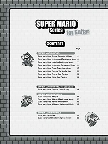 Super Mario Series For Guitar: Guitar Tab,New