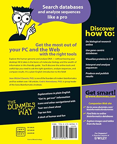 Bioinformatics For Dummies,New