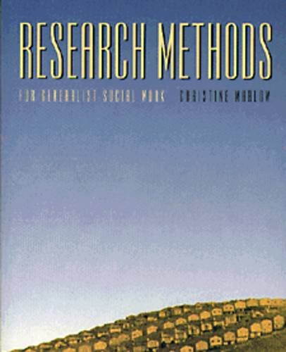 Research Methods for the Generalist Social Worker,Used