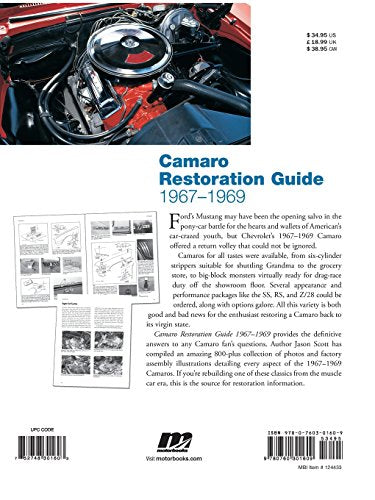 Camaro Restoration Guide, 19671969 (Motorbooks Workshop),New
